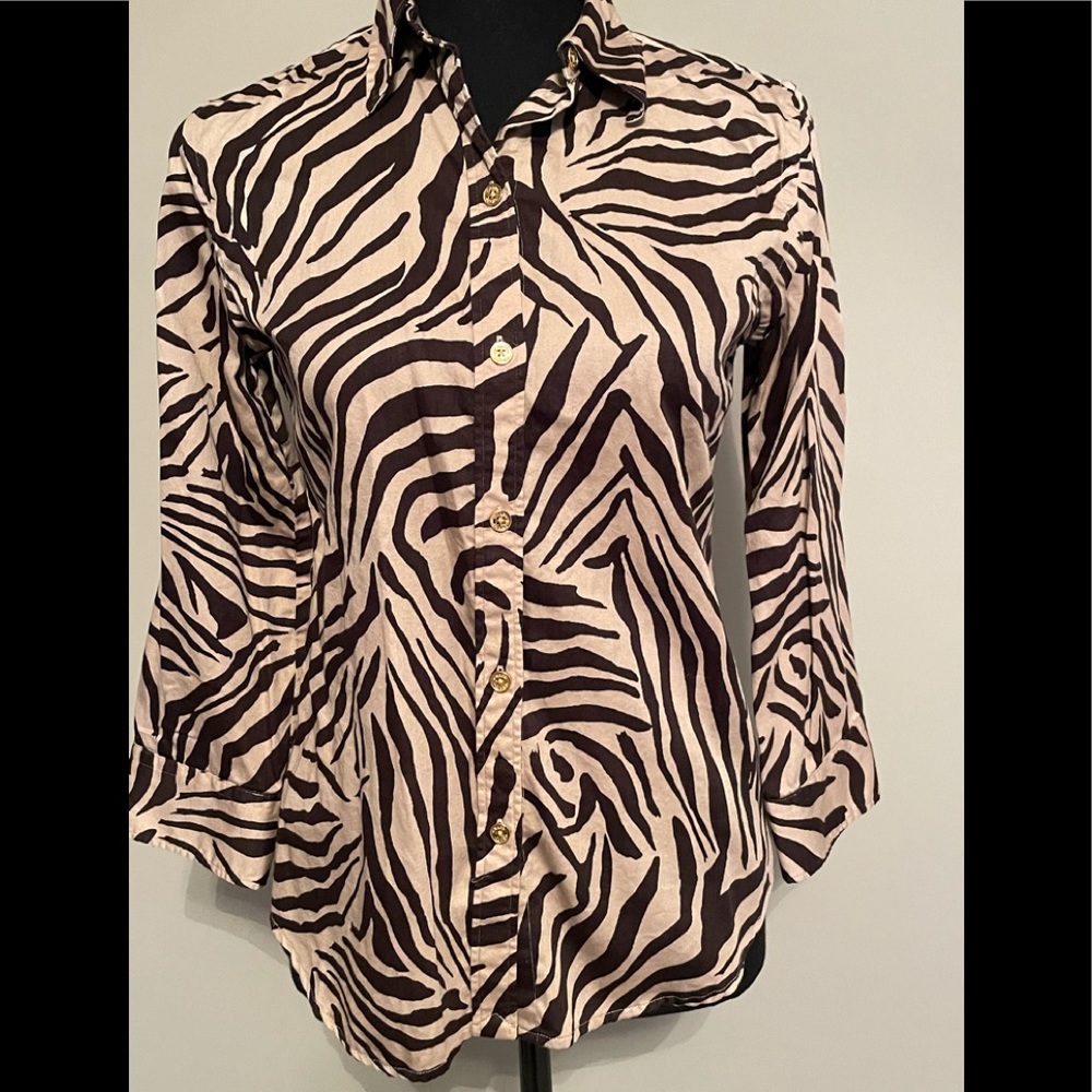 Chaps Woman’s Top Zebra print